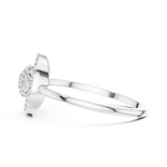 Gold Ring DR-6317, White Gold, view 3