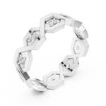 Gold Ring L22-R6, White Gold, view 2
