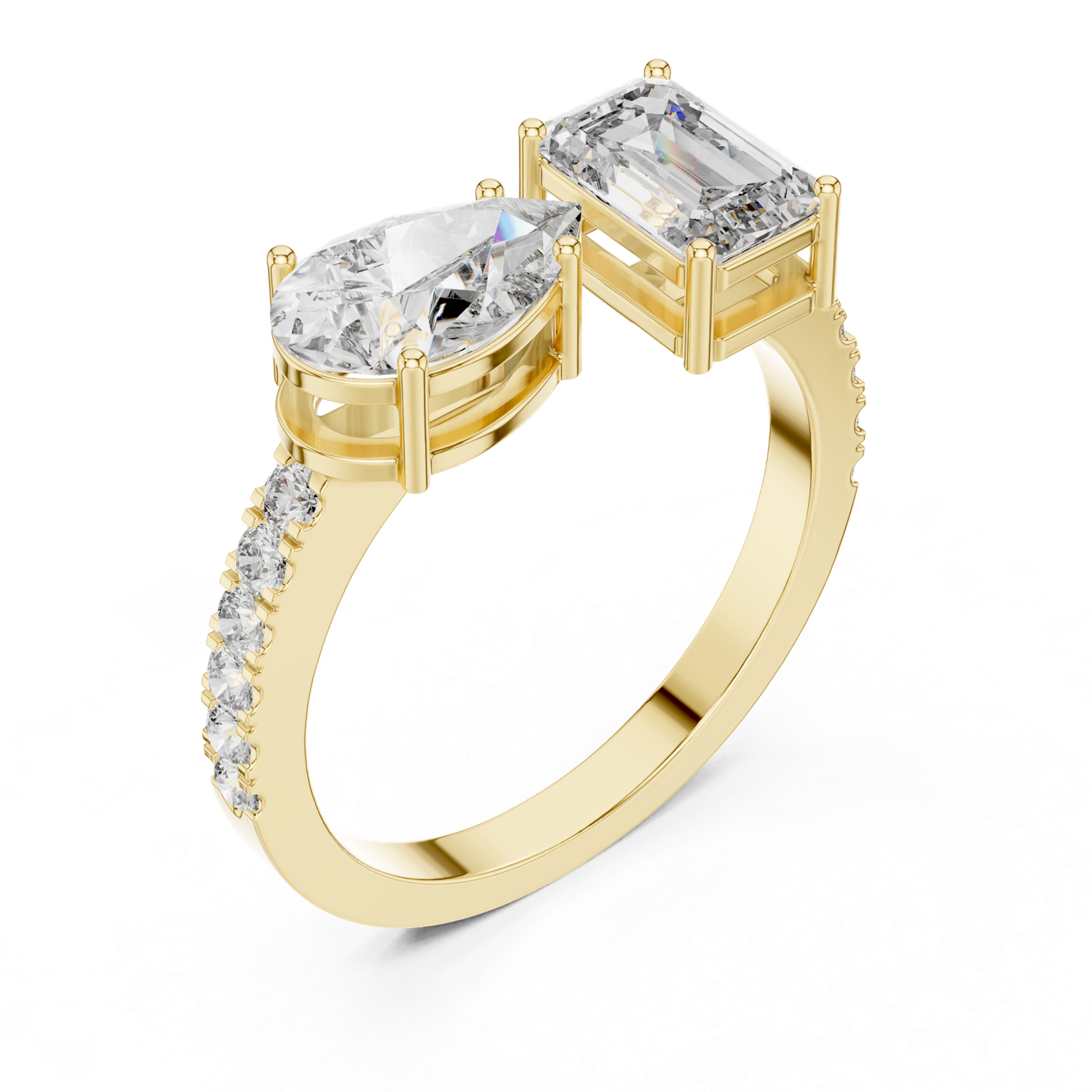 Gold Ring LR-0055, Yellow Gold, view 2