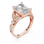 Gold Ring DDLR-392, Rose Gold, view 2