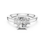 Gold Ring DDLR-906, White Gold, view 4