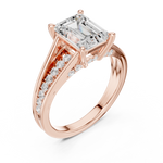 Gold Ring DDLR-253, Rose Gold, view 2