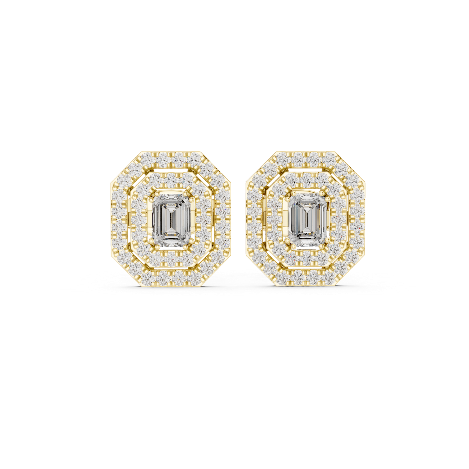Gold Earrings 3-10001E_109_A_S, Yellow Gold