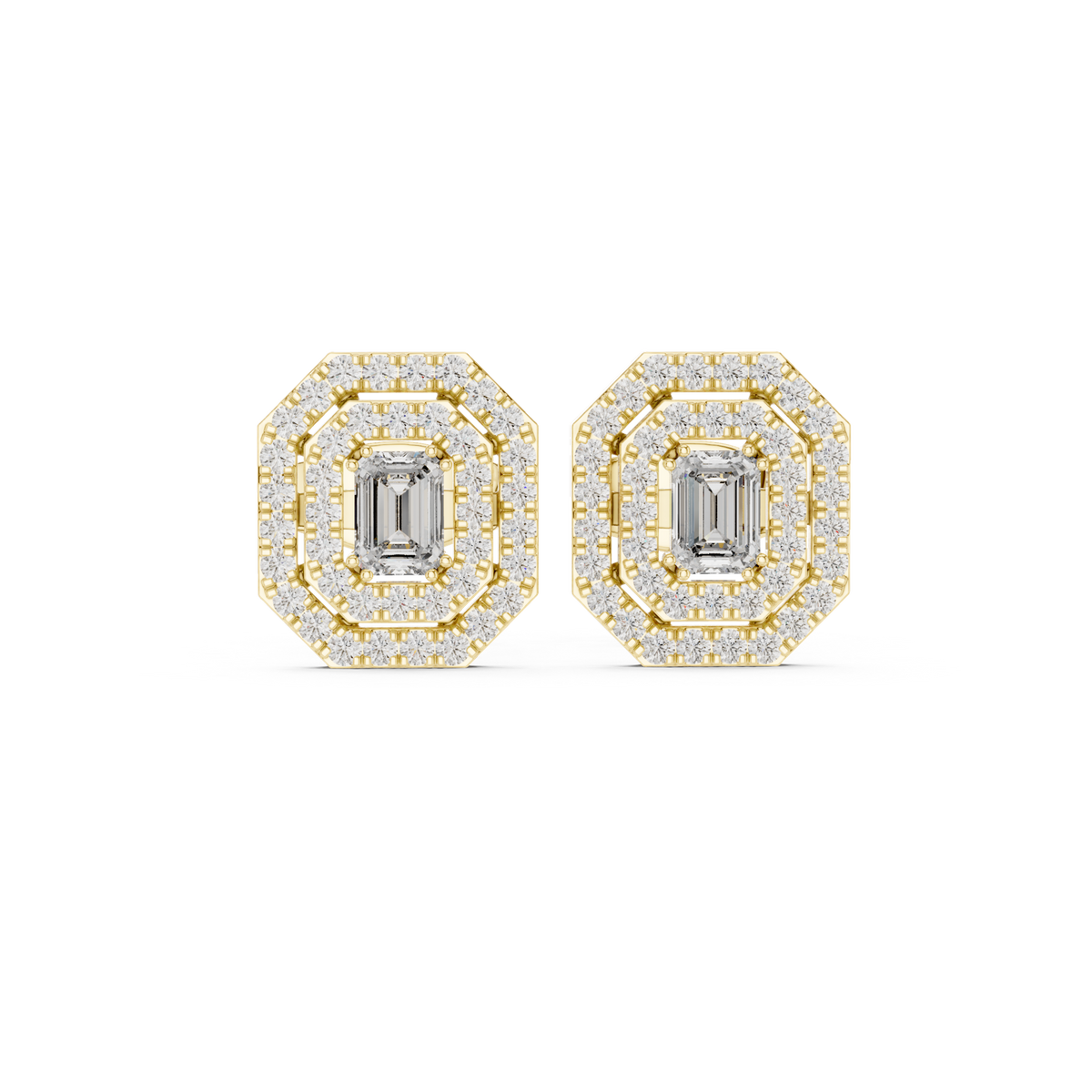 Gold Earrings 3-10001E_109_A_S, Yellow Gold