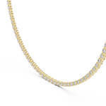 14K Solid Gold Lab Diamond Tennis Necklace, Yellow Gold, view 1