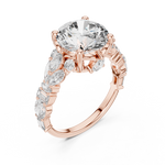Gold Ring DDLR-058, Rose Gold, view 2