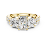 Gold Ring DDLR-717, Yellow Gold, view 4