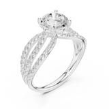 Gold Ring DDLR-676, White Gold, view 2
