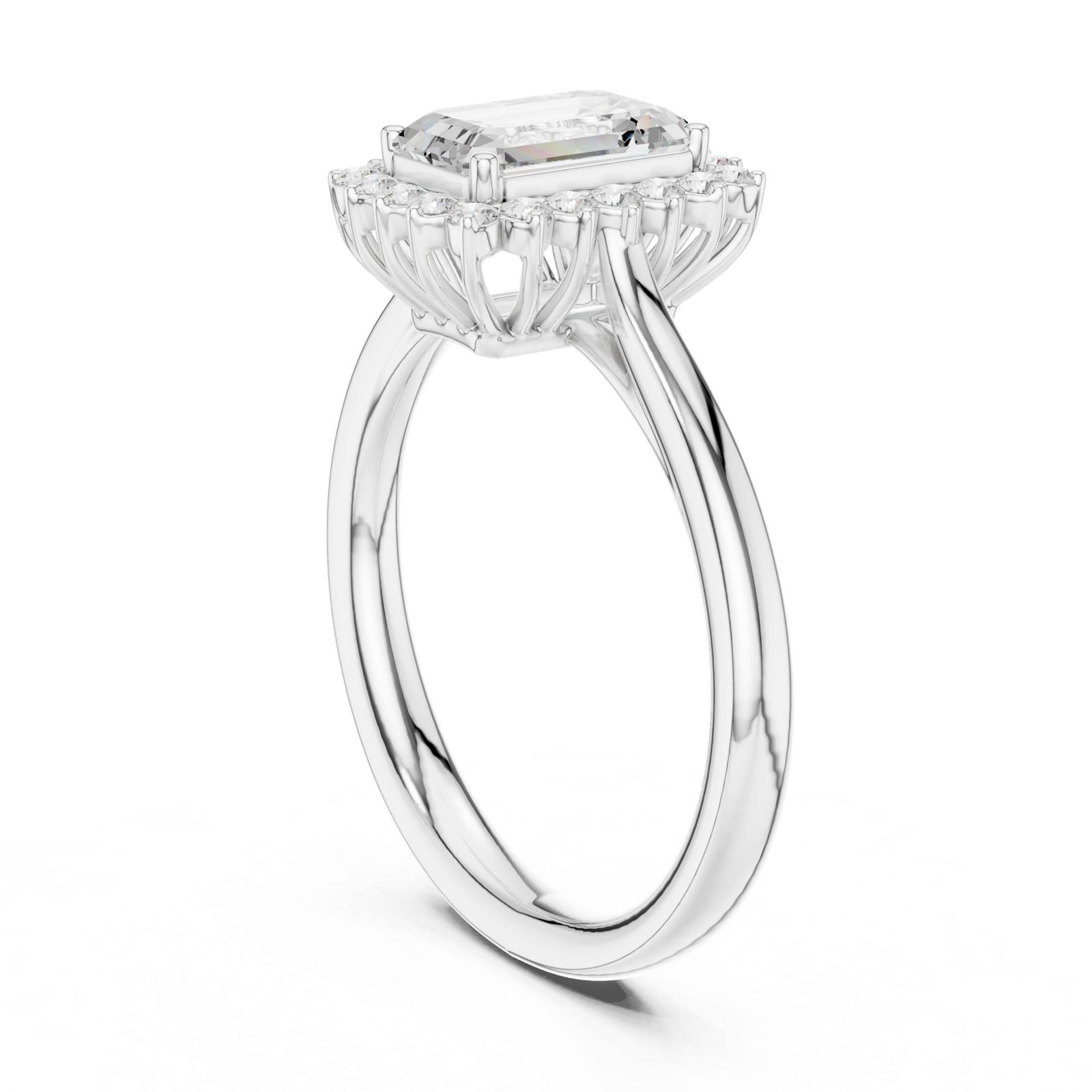 Gold Ring DDLR-700, White Gold, view 1