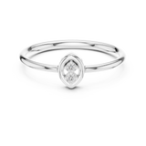Gold Ring LR-01 (96), White Gold, view 4