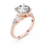 Gold Ring DDLR-157, Rose Gold, view 2