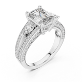 Gold Ring DDLR-046, White Gold, view 2