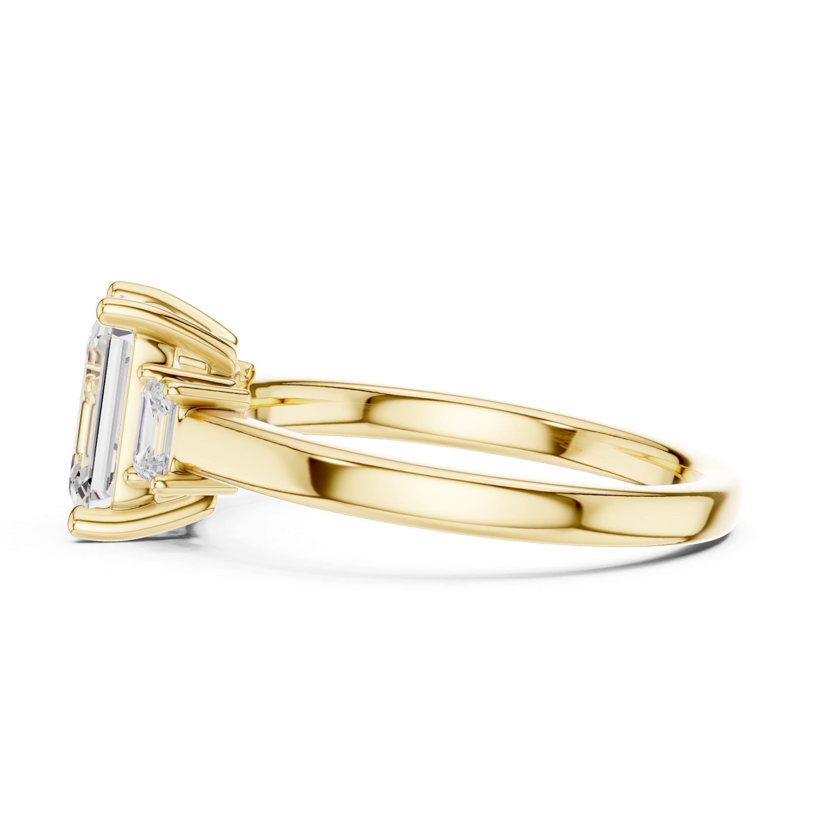 Gold Ring DDLR-868, Yellow Gold, view 3