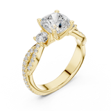 Gold Ring DDLR-1033, Yellow Gold, view 2