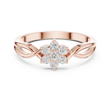Gold Ring HLR-72, Rose Gold, view 4