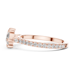 Gold Ring DDLR-201, Rose Gold, view 3