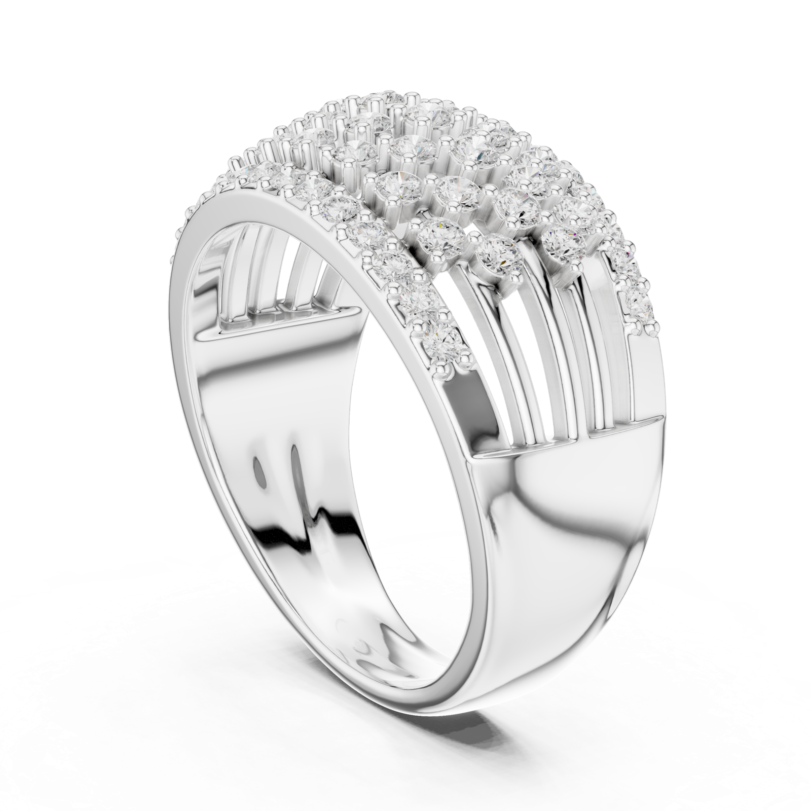 Gold Ring DDLR-455, White Gold