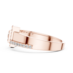 Gold Ring LR-01 (48), Rose Gold, view 3