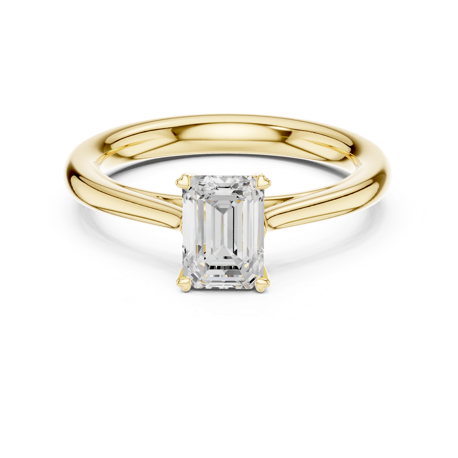 Gold Ring DDLR-539, Yellow Gold, view 4