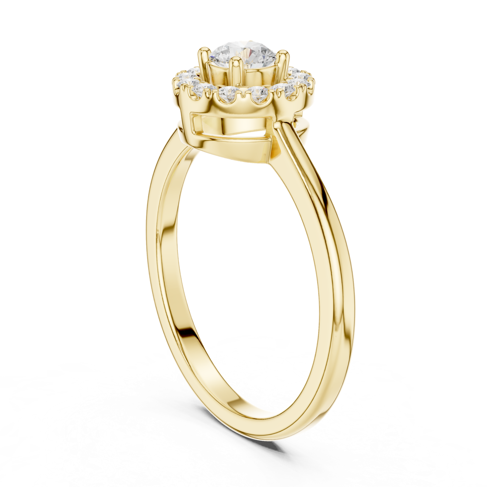 Gold Ring DDLR-833, Yellow Gold, view 1
