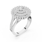 Gold Ring DDLR-761, White Gold, view 2