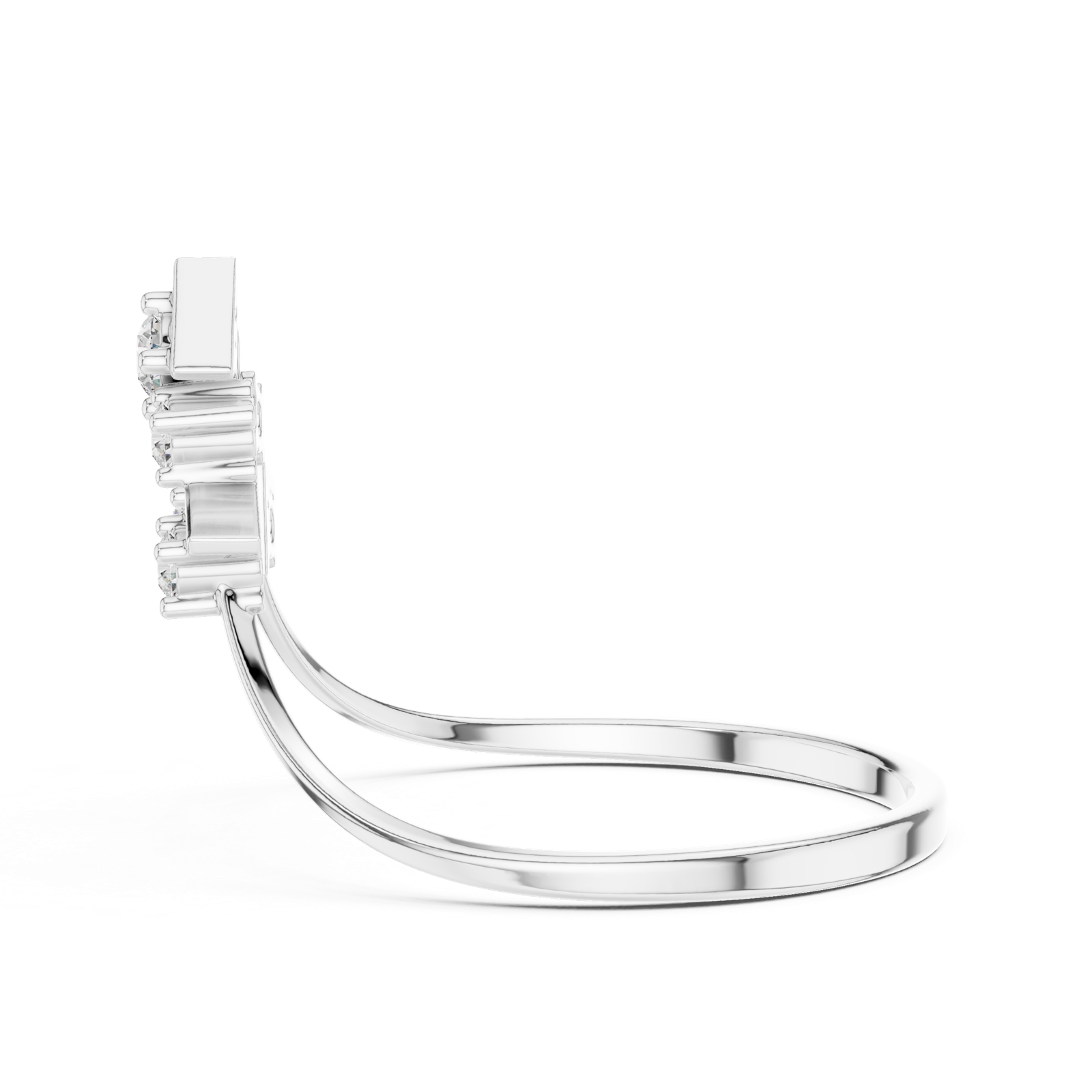 Gold Ring 1 (171), White Gold, view 3