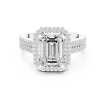 Gold Ring DDLR-341, White Gold, view 4
