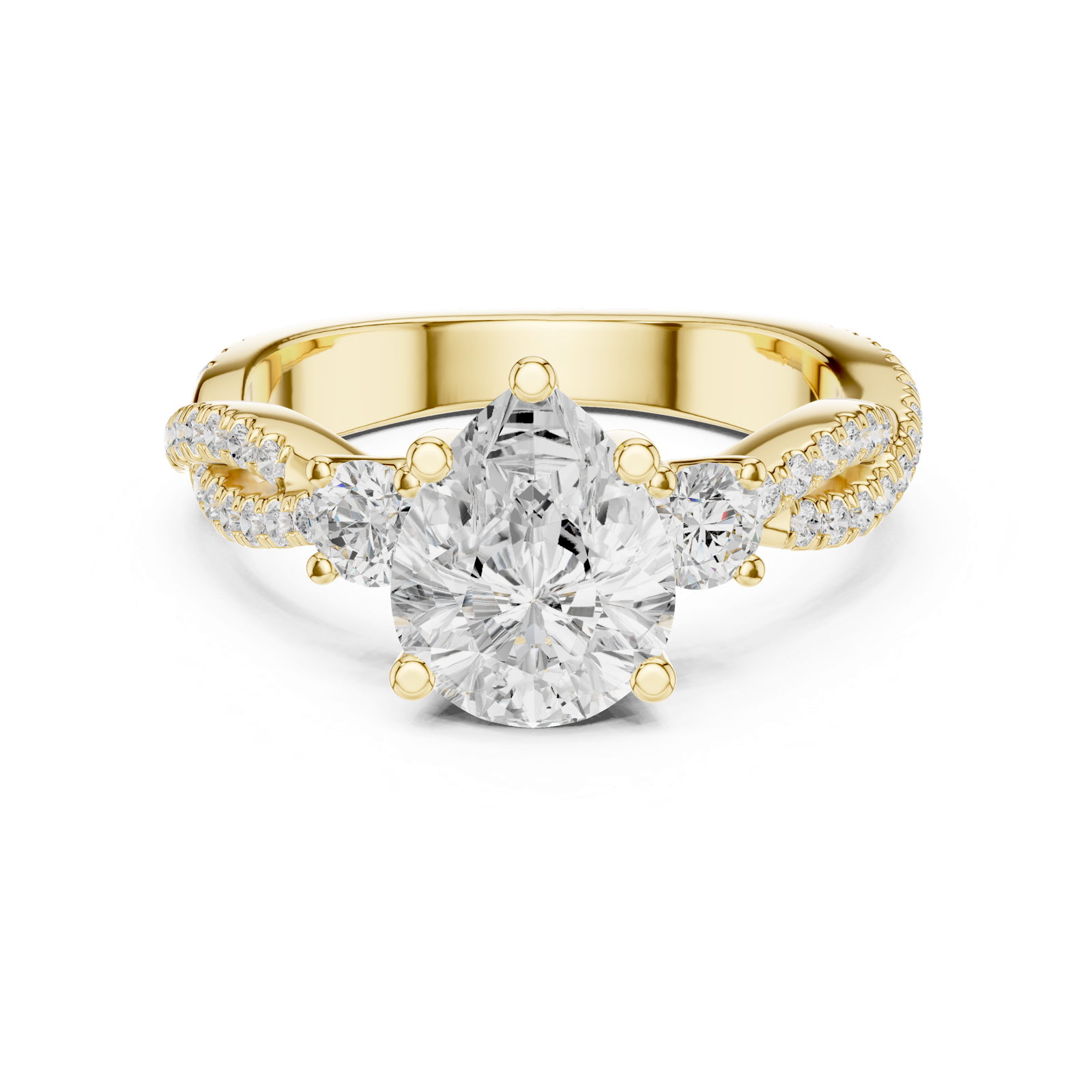 Gold Ring DDLR-1037, Yellow Gold