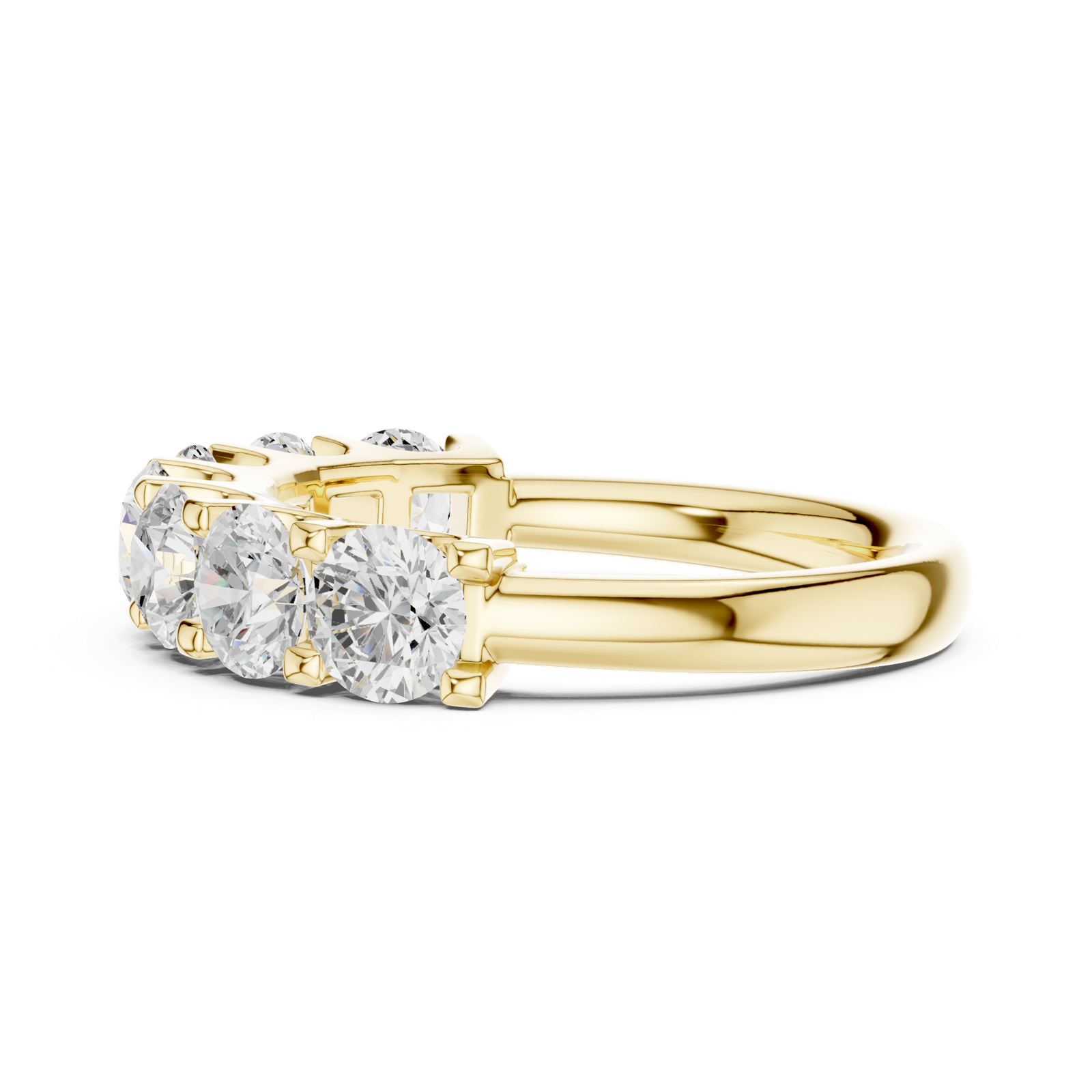 Gold Ring DDLR-684, Yellow Gold, view 3