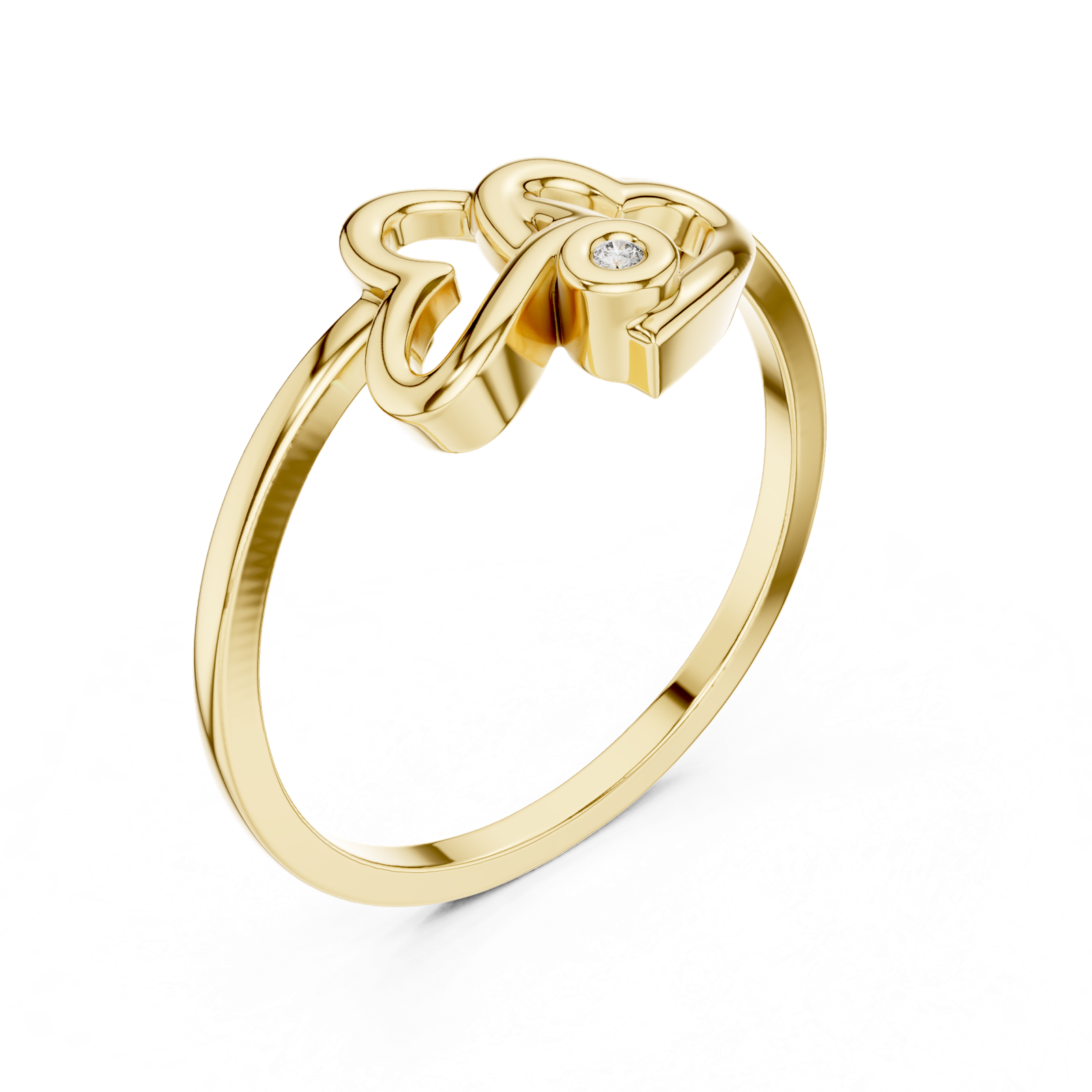 Gold Ring DR-5588, Yellow Gold, view 2