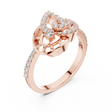 Gold Ring LR-01 (74), Rose Gold, view 2
