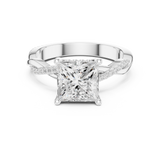 Gold Ring DDLR-883, White Gold, view 4