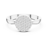 Gold Ring DDLR-584, White Gold, view 4