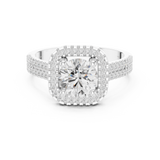 Gold Ring DDLR-329, White Gold, view 4