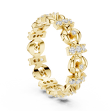 Gold Ring R33, Yellow Gold, view 1