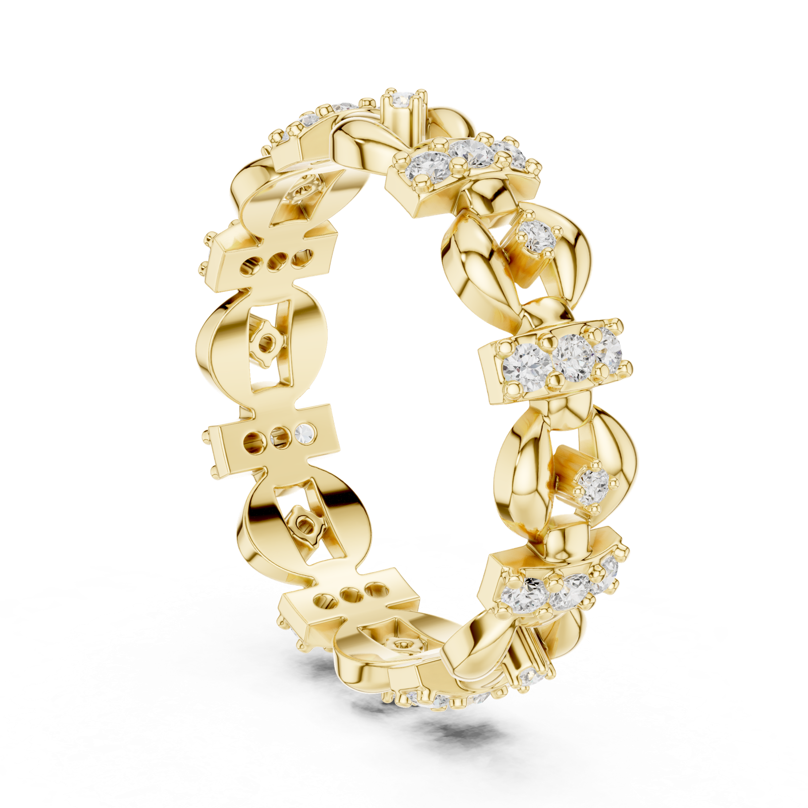Gold Ring R33, Yellow Gold, view 1