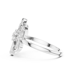 Gold Ring DR-6232, White Gold, view 3