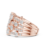 Gold Ring DDLR-866, Rose Gold, view 3