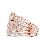 Gold Ring DDLR-866, Rose Gold, view 3