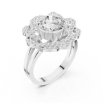 Gold Ring DDLR-404, White Gold, view 2