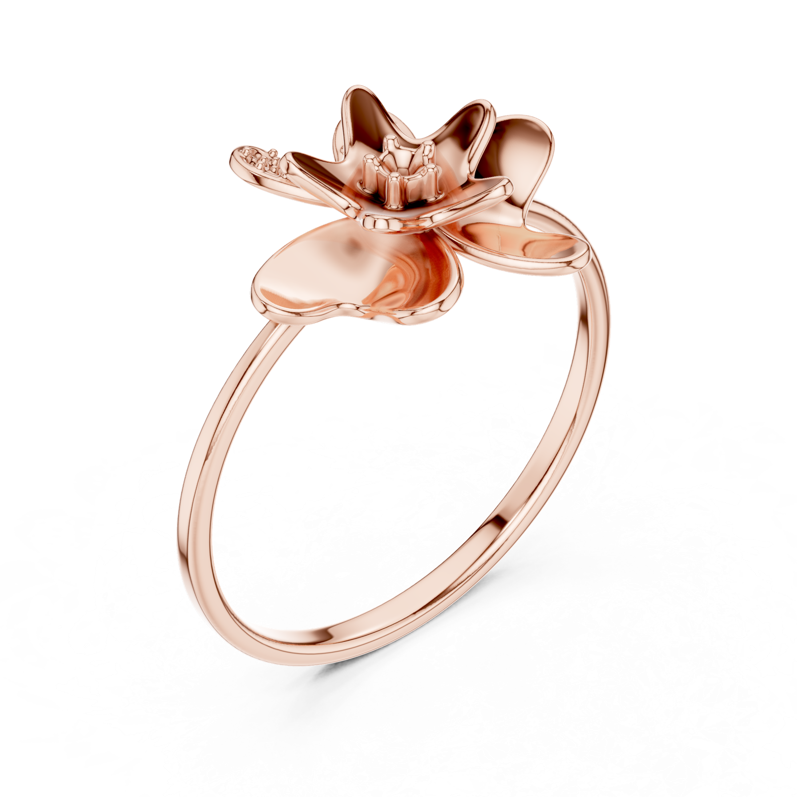 Gold Ring 1 (118), Rose Gold, view 2