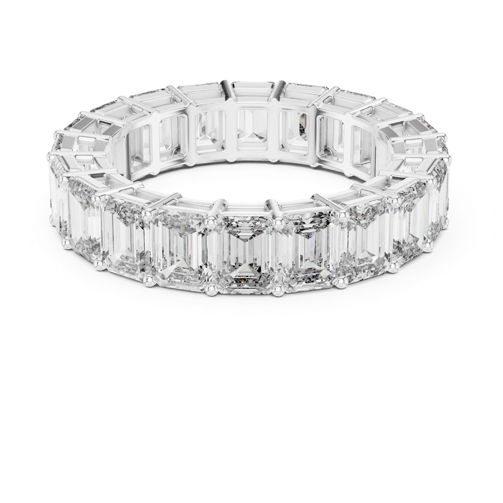 Gold Ring DDLR-207, White Gold, view 4