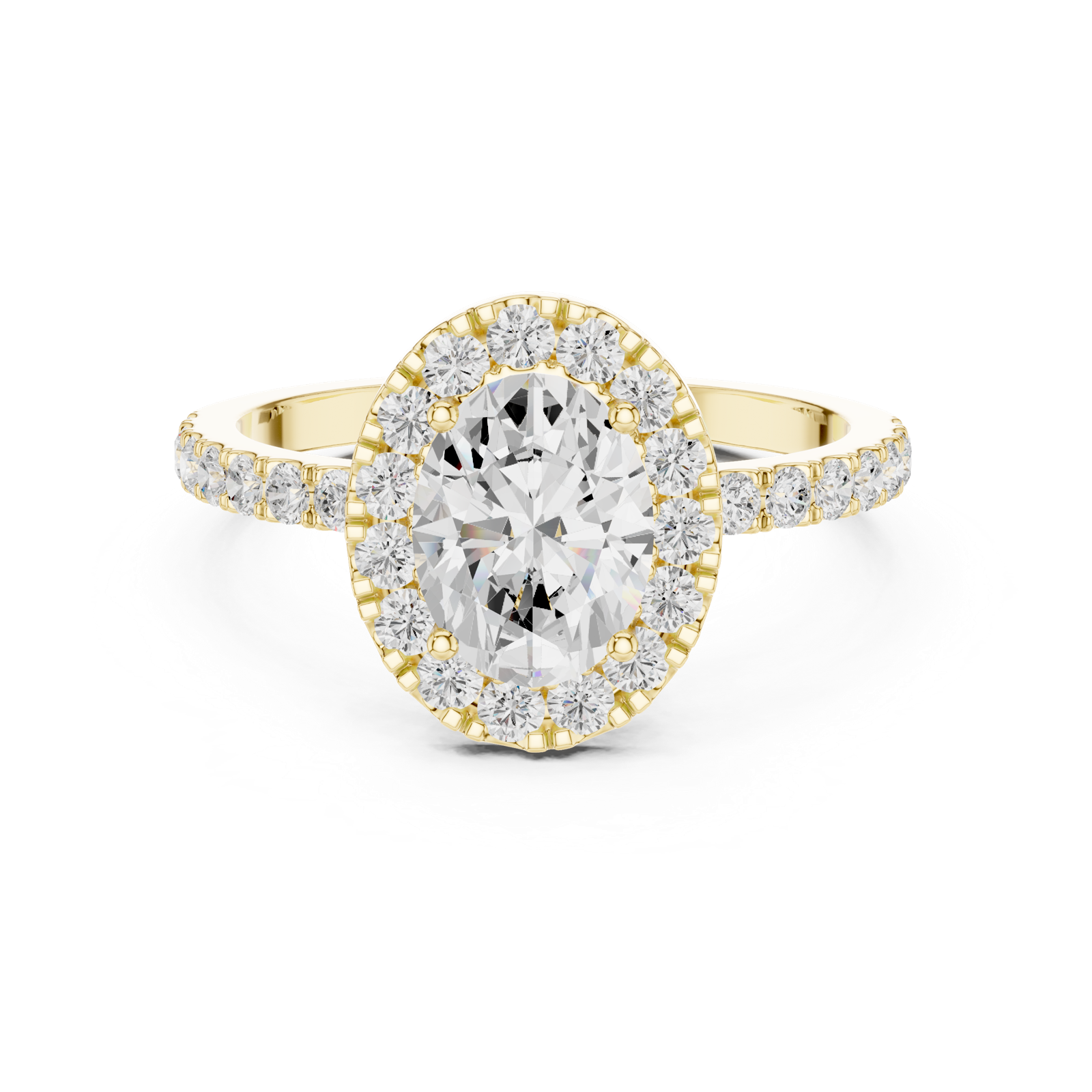 Gold Ring DDLR-1054, Yellow Gold, view 4