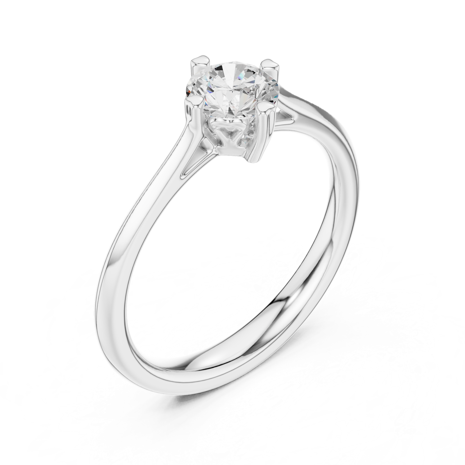 Gold Ring DDLR-548, White Gold, view 2