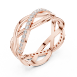 Gold Ring L22-R8, Rose Gold, view 2