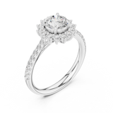 Gold Ring DDLR-674, White Gold, view 2