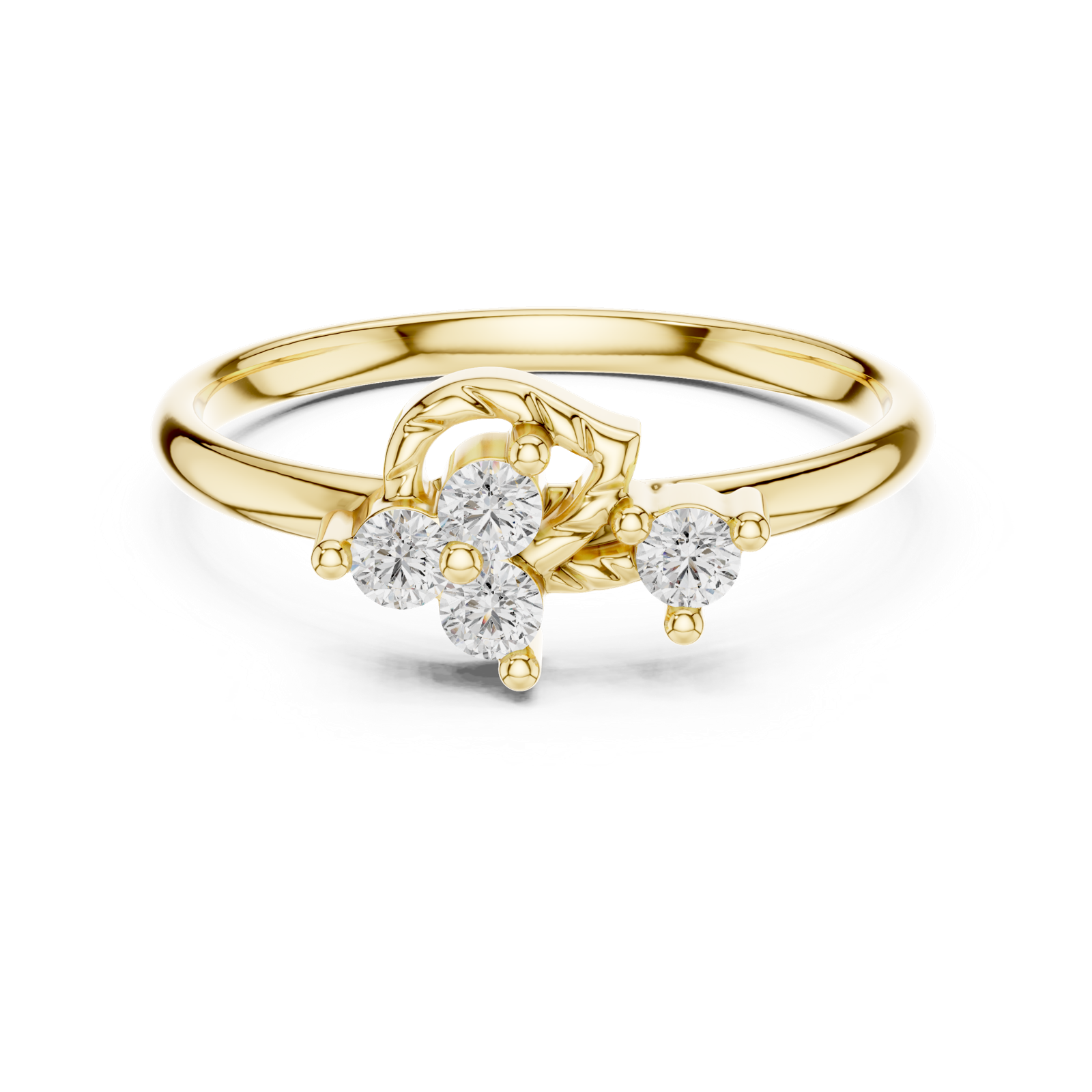 Gold Ring 1 (358), Yellow Gold, view 4