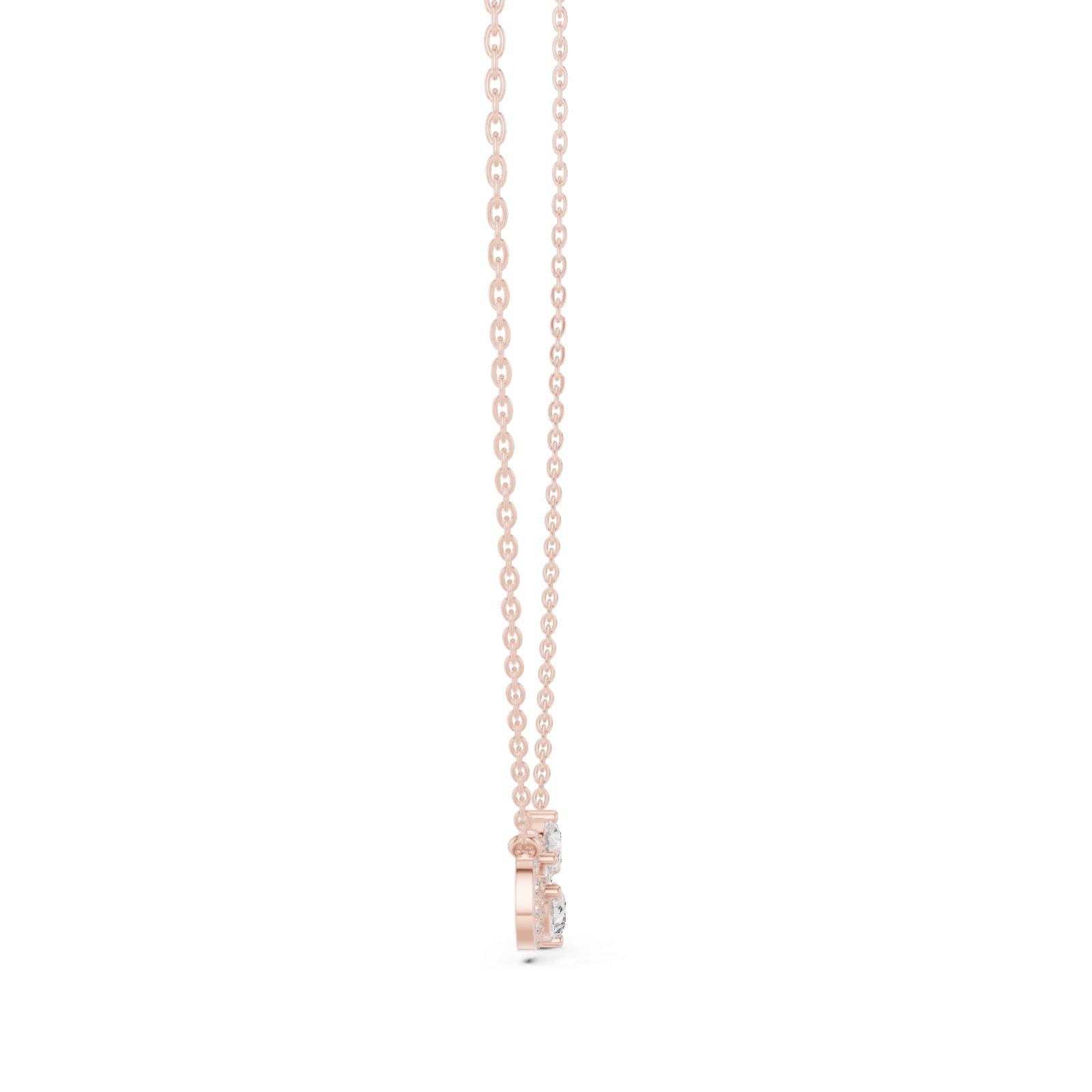 Gold Pendant GPD-0016, Rose Gold, view 3