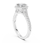 Gold Ring DDLR-908, White Gold, view 1
