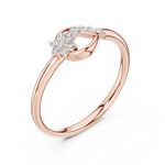 Gold Ring 12-10046@L, Rose Gold, view 2